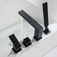 thumbnail image 2 of Kibi Cube Deck Mounted Bathtub Faucet with Hand Shower, 2 of 3