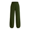 thumbnail image 5 of Lutiedan Joggers Pants for Women Wide Leg Baggy Athletic Pants High Waisted Casual Trendy Workout Pants with Pocket S-XXL, 5 of 8