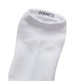 thumbnail image 2 of Hanes Moves Impact Zone Men's No Show Socks Pack, 4-Pair , X-Temp, Moisture Wicking White 6-12, 2 of 4
