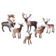 thumbnail image 2 of 6x simulación de PVC Elk juguetes modelo Animal de acción manualidades bosque Playset decoración para hogar, 2 of 9