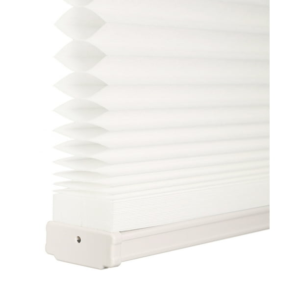 DEZ FURNISHINGS Cordless Top Down Bottom Up Cellular Shade - 1.5" Light Filtering, 24"W X 48"H, Ivory