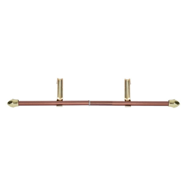 Cortinero Ajustable Novacort Metal Café 76-122Cm