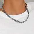 thumbnail image 4 of SKQIT Minimalist Moonstone & Crystal Necklace - Chic Lockbone Chain with Boho Elegance, 4 of 5