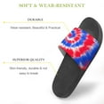 thumbnail image 3 of GZHJMY Stylish Slides for Women Men, Tie Dye American Flag Soft Flexible Slip-on Sandals Slippers, 3 of 7