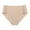 Khaki, variant on Hfyihgf Women Sexy Solid Color Panties Underwear with SideSnap Closure Mid Waist Breathable Lightweight Stretch Basic Bikini Briefs Underwear Black M
