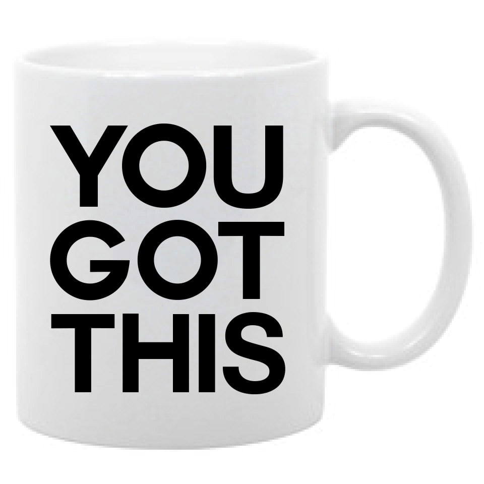 Inspirational Quote Coffee Mug 11oz Black Ceramic Inspiring Motivational Mug 
