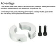 thumbnail image 4 of Uxcell Shaft Collar 1.18 Inch Bore Double Split Aluminum Clamping Collar Shaft Collars with Set Screw Silver Tone, 4 of 4