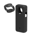 thumbnail image 1 of Funda de silicona para cámara de acción panorámica Insta 360 X3, a prueba de polvo y anticaídas (negra), 1 of 8