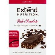 Extend Nutrition Bar, Rich Chocolate, 12g Protein, 4 Ct