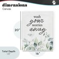 thumbnail image 4 of Stupell Industries French Country Wash Worries Away Herb Leaves Canvas Art, 16 x 20, by Lettered and Lined, 4 of 8