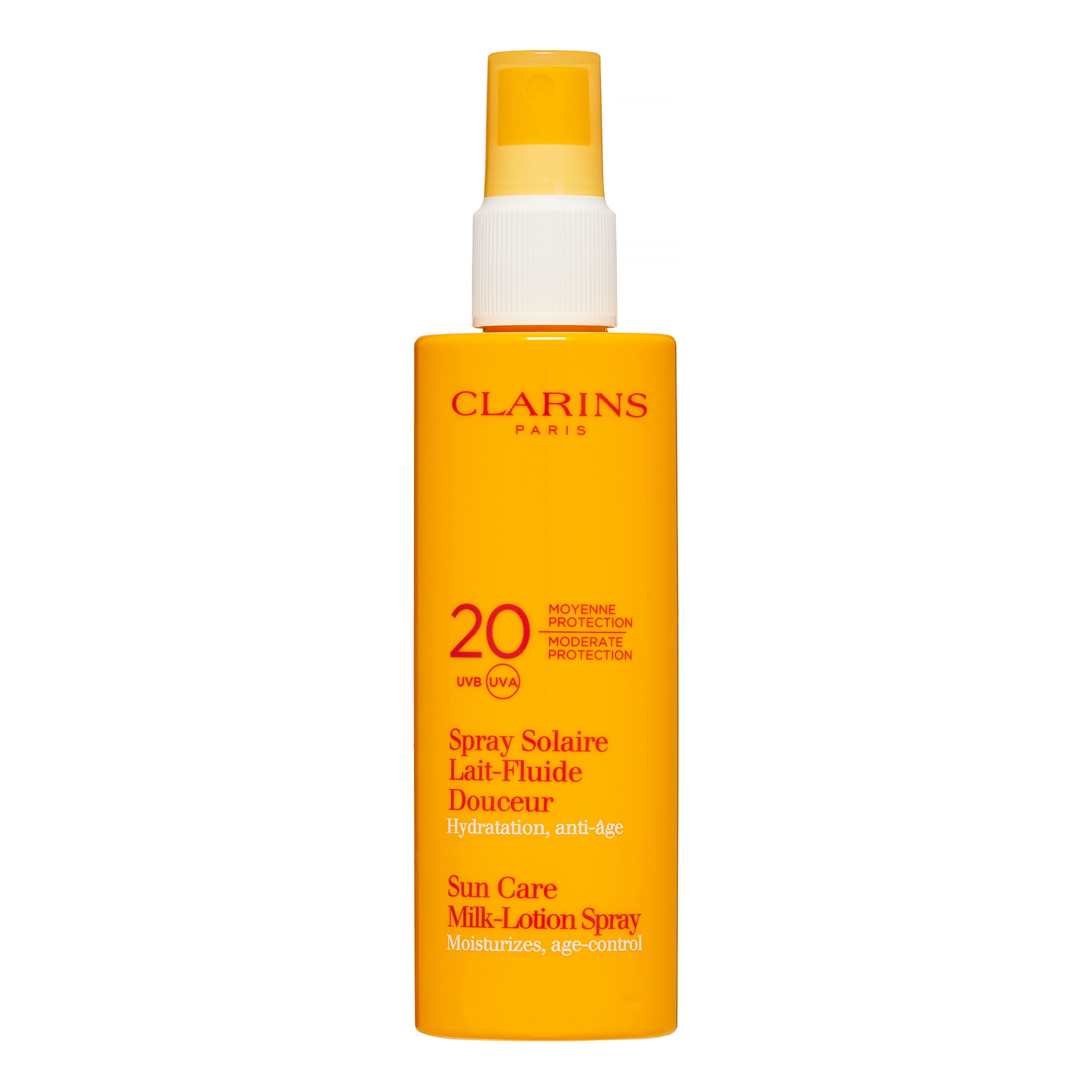 Clarins Sunscreen Care Milk-Lotion Spray UVB/UVA SPF 20, 5.3 Oz