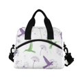 thumbnail image 6 of FORMRS Reusable Lunch Bag for Work School Leakproof Insulated Cooler with Adjustable Shoulder Strap, Purple Birds, 6 of 6