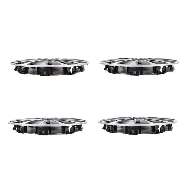 Capas Cubo Ruedas, 4 Pcs 15 Pulgadas Cubos Protección Completa Reemplazo Cubierta Rueda Para Mayoría Los Autos SUV Camiones, Accesorios Universales Snap On Car