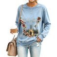 thumbnail image 3 of Yungyresw 9 11 Never Forget Graphic Crewneck Sweatshirt Women Casual Loose Long Sleeve Vintage Letter Print Pullover Fall Streetwear Top, 3 of 5