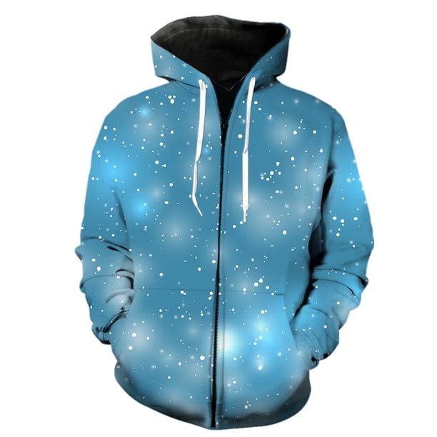 Sudadera con capucha y cremallera para hombre, diseño de copos de nieve de invierno, estilo informal, con estampado 3D, estilo Harajuku, chaquetas con capucha, gran oferta 2024, ropa de calle para ado