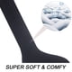 thumbnail image 3 of Calcetines de tubo fino para mujer Medias altas hasta el muslo Calcetines por encima de la rodilla Medias casuales hasta la rodilla Medias altas hasta el muslo, 3 of 5