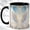 Black, variant on Angel Wings Coffee Mug, Cloud Steps Mug, Ceramic 11 oz