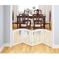 thumbnail image 4 of STAROUS 24"H Wooden Freestanding Pet Gate, White, 4 of 7