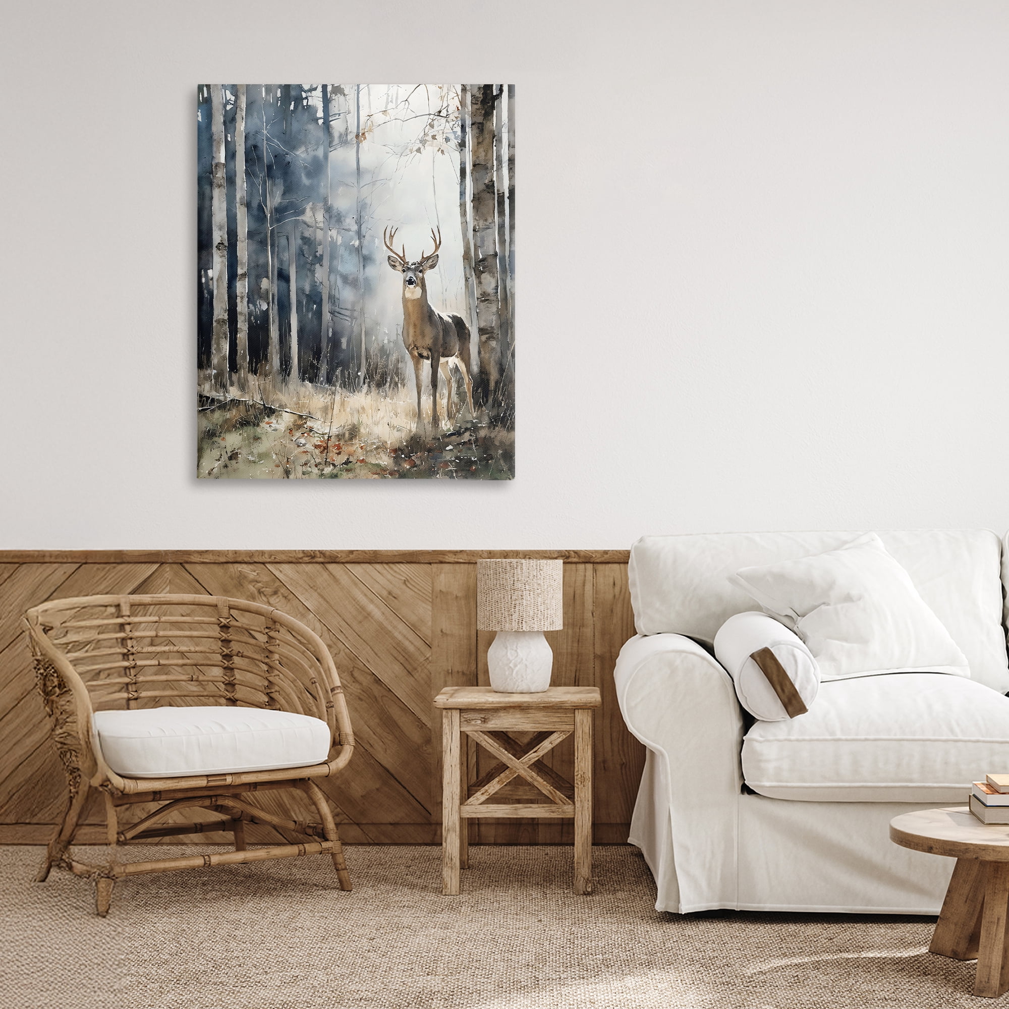 Stupell Industries Deer In The Woods Canvas Wall Art, design by Franklyn Gregory