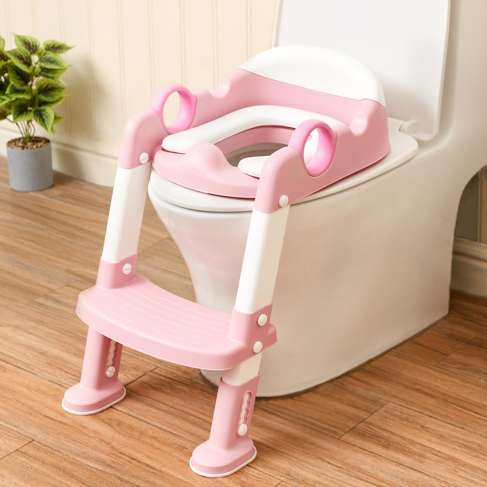 Mangohood Potty Training Toilet Seat with Step Stool Ladder for Kids