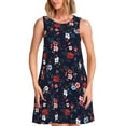 thumbnail image 1 of Fotbe Vintage Rose Vestido de Verano sin Mangas para Mujer – Vestido Midi Línea A, Estilo Camiseta Floral, Vestido Playero Casual y Fluido, 1 of 7