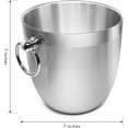 thumbnail image 3 of Fortune Candy 2.8 L Double Wall Stainless Steel Ice Bucket, with Tongs, Scoop and Holder, Navy Blue, 3 of 7
