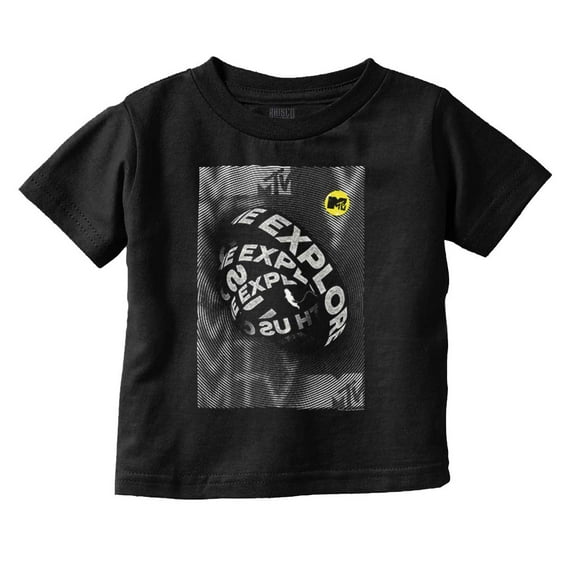 MTV Explore With Us Caution Tape Toddler Boy Girl T Shirt Infant Toddler Brisco Brands 6M
