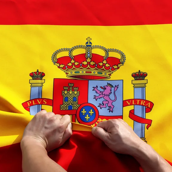 Anley Rip-Proof Double Sided 3-Ply Spain Flag 3x5 Ft - Spainish National Flags 300D Polyester