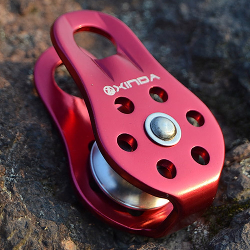 Outdoor Bearing Lifting Rock Climbing Fixed Rope Pulley Equipment