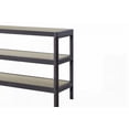 thumbnail image 4 of Console Table with Elm Veneer and Metal Inset Shelves, 4 of 5