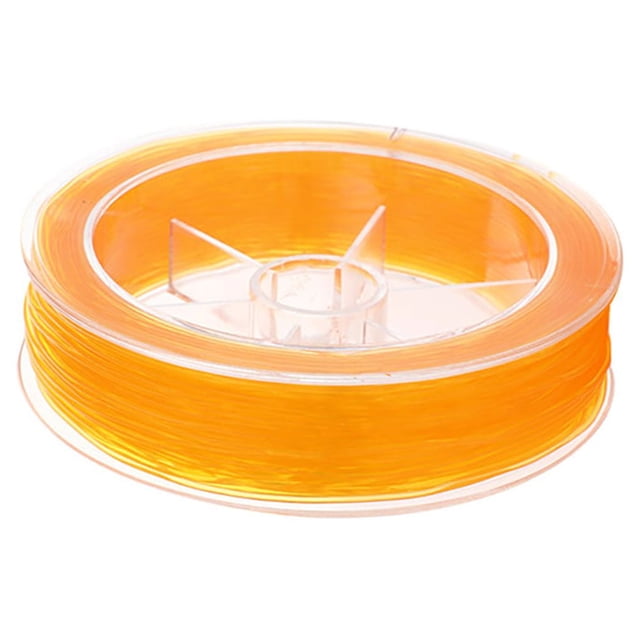 Advancent Cuerda de hilo con cuentas, cuerda artesanal Flexible elástica, cuerdas multicolores resistentes al desgarro, hallazgos de collar de Artesanía Amarillo