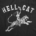thumbnail image 2 of Womens Funny T Shirts Hell Cat Sarcastic Tiger Graphic Novelty Tee for Ladies Womens Graphic Tees, 2 of 9