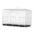 thumbnail image 4 of Jaula de para pájaros, soporte de madera para percha, ahorra espacio, fácil de limpiar, jaula para pájaros y dispensador de agua para agapornis blanco 51x39x345cm, 4 of 10