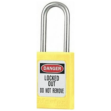 Master Lock Lockout Padlock,KA,Yellow,1-7/8"H,PK6 S31KAS6YLW
