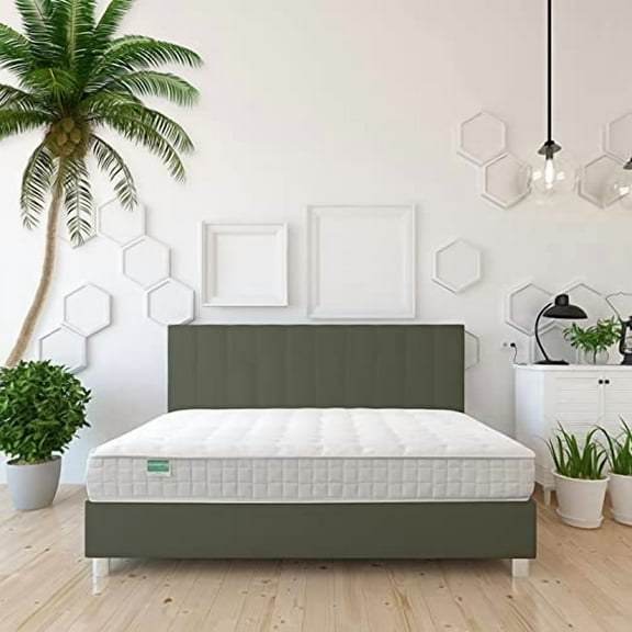 Palmpring Organic Cambay King Mattress - Organic Coconut Coir 6” Extra Firm 1 Layer Comfortable Sleep Bed Dust Free