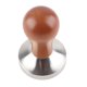 thumbnail image 2 of Prensa para café expreso Sincero de Acero inoxidable con mango de Madera Base plana de 58 mm, 2 of 10
