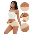 thumbnail image 3 of Unique Bargains Women's Plus Size High Waist Briefs Butt Lifter Shapewear Panties L Beige, 3 of 6