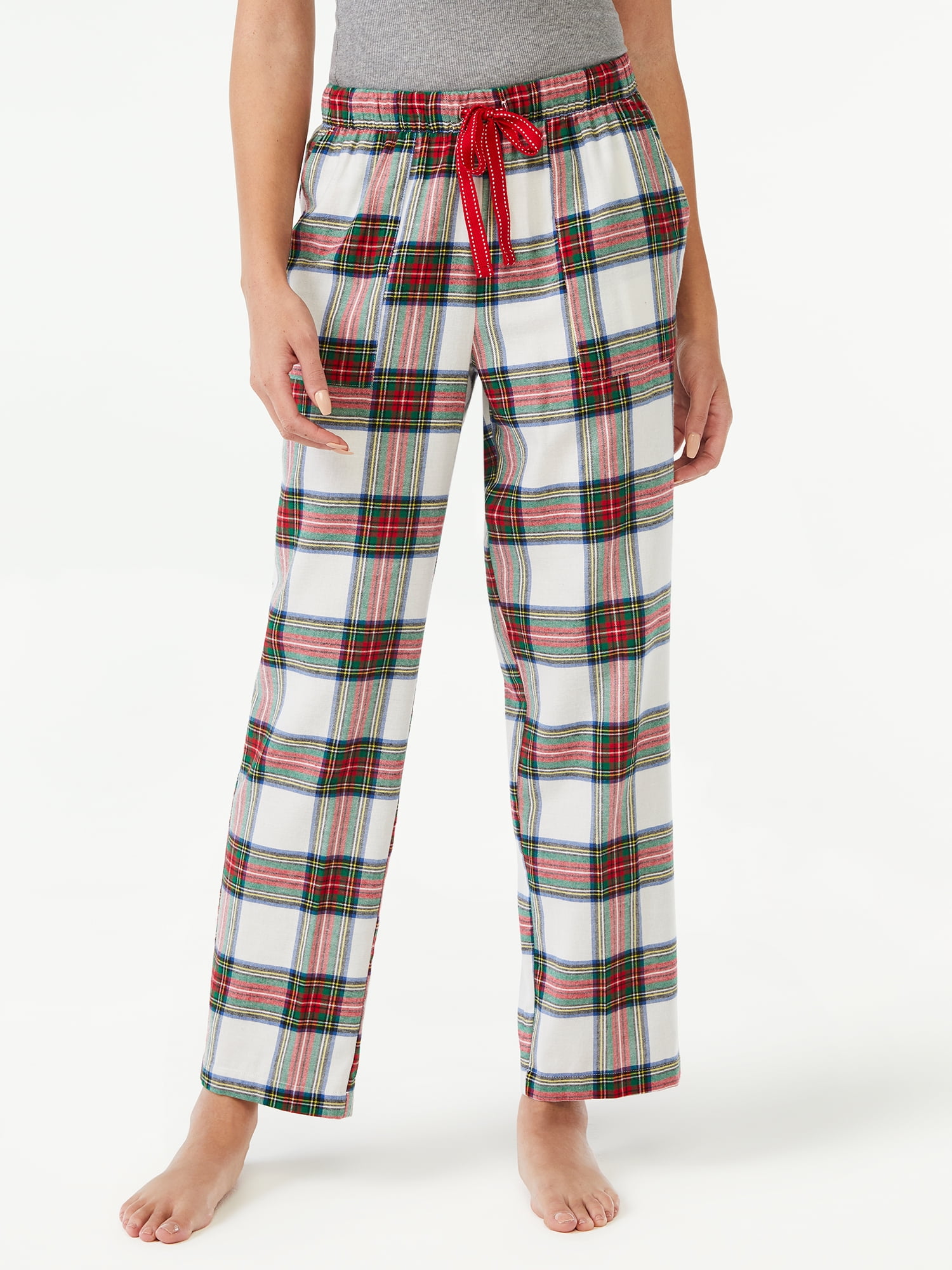 Joyspun Women’s Flannel Lounge Pants, Sizes S to 3X