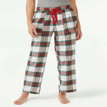Joyspun Womens Flannel Tartan Pajama Pants