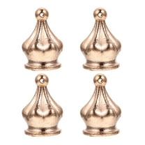 NIYANGLE lamp finials for lamps 4pcs Golden Zinc Alloy for Study Room