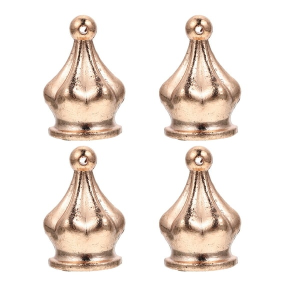 NIYANGLE lamp finials for lamps 4pcs Golden Zinc Alloy for Study Room