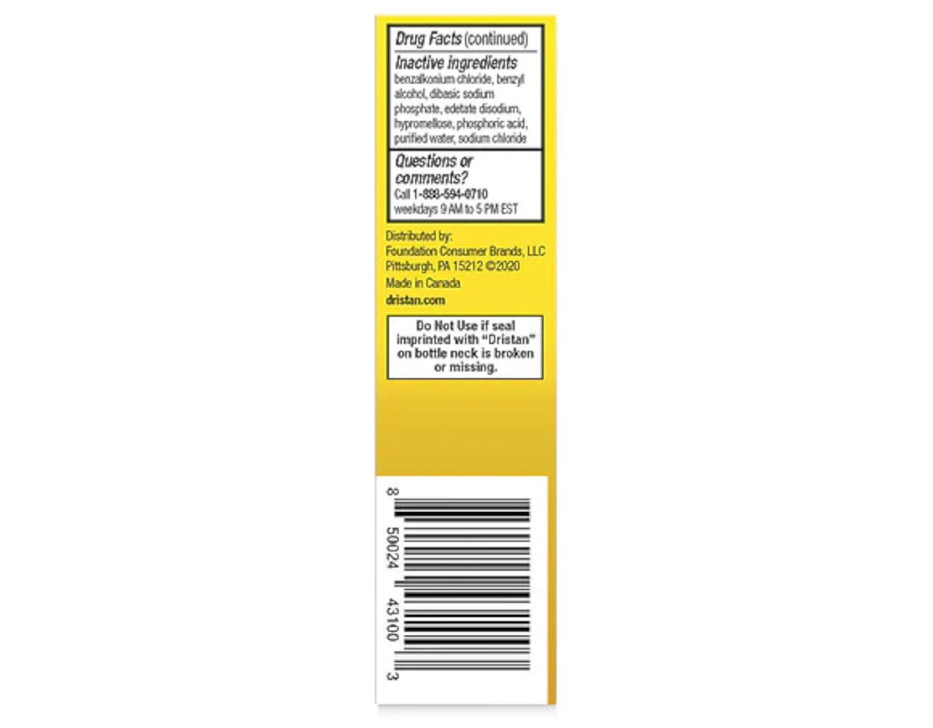 Dristan 12-Hour Nasal Spray, 0.5 Fl Oz (Pack of 3)