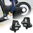 thumbnail image 4 of Exercise Bike Bicycle Pedals with Adjustable with straps replacement for Straps Long 14mm spindle, 4 of 9