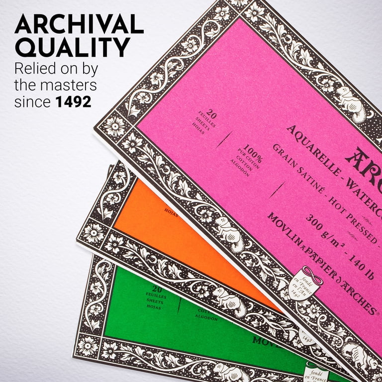Arches Aquarelle Watercolor Paper Block, Cold Press photo 3