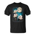 thumbnail image 2 of SPEEDRUN Three Pandas Howling At The Moon 3 Panda Galaxy Parody T-Shirt, 2 of 6