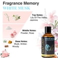 thumbnail image 4 of MAYJAM 100ML White Musk Essential Oil for Diffusers, Long Lasting Musk Scented Oils for Candle Making, Fragrance, Aromatherapy, 4 of 9