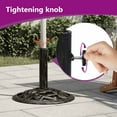 thumbnail image 3 of vidaXL Umbrella Weighted Base Patio Parasol Stand for Poles of 1.4"/1.5"/1.9", 3 of 8