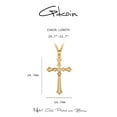 thumbnail image 2 of GDCOIN Cross Necklace 14k Gold Plated Dainty Religious Jewelry for Women and Men, 2 of 9