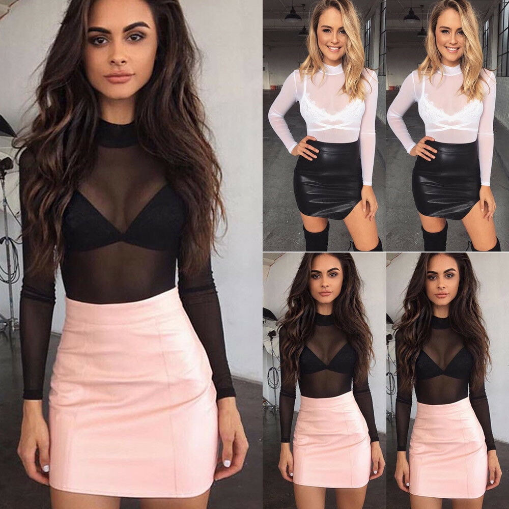 ladies sheer shirts