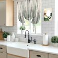 thumbnail image 5 of Sage Green Vintage Tie Up Curtains for Windows, Adjustable Balloon Window Shades, Stripes Painting Retro Abstract Art Kitchen Window Treatments Farmhouse Short Curtains with Rod Pocket 42"x45", 5 of 8